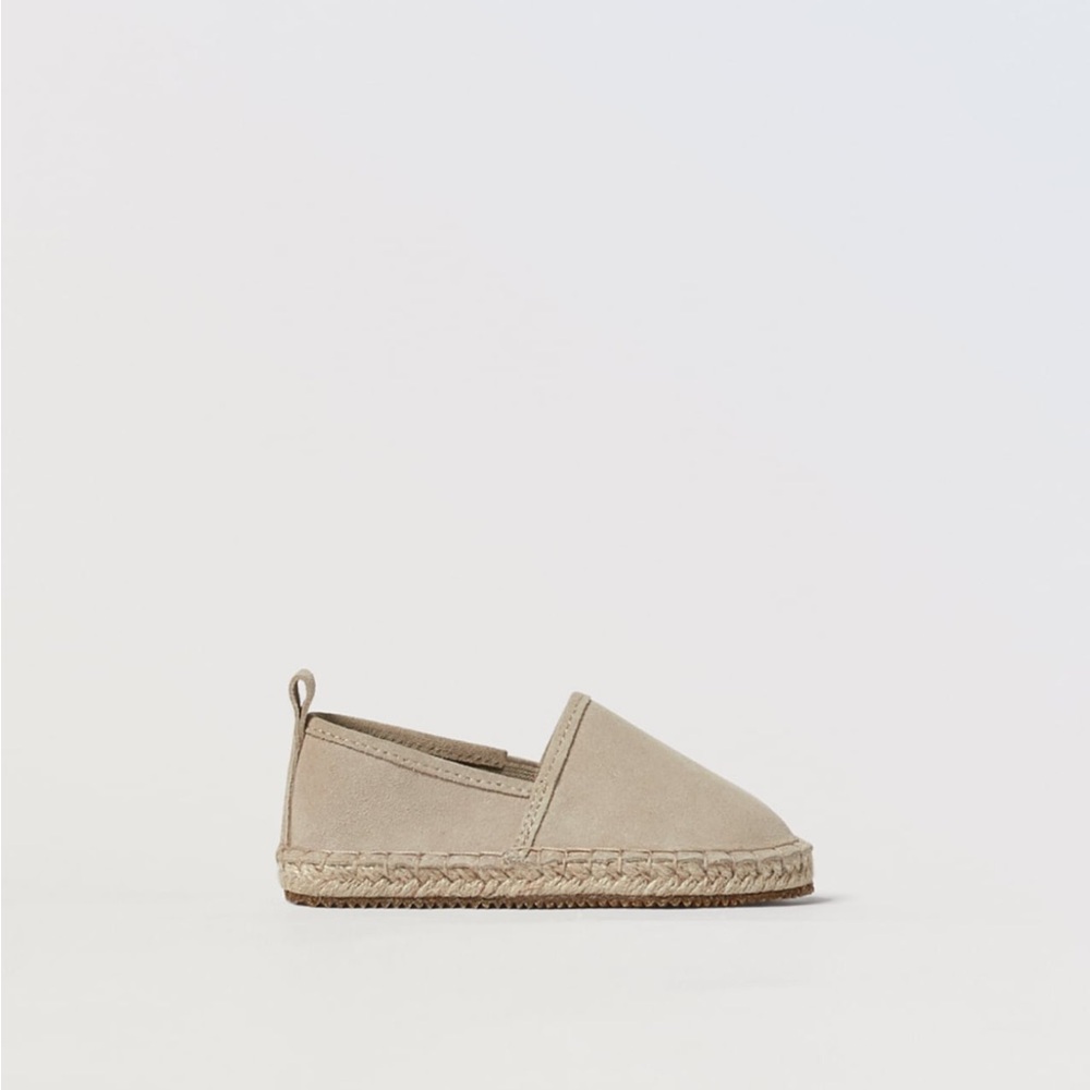 NWT ZARA LEATHER ESPADRILLES